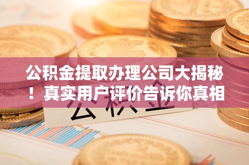 泉港公积金提取办理公司大揭秘！真实用户评价告诉你真相